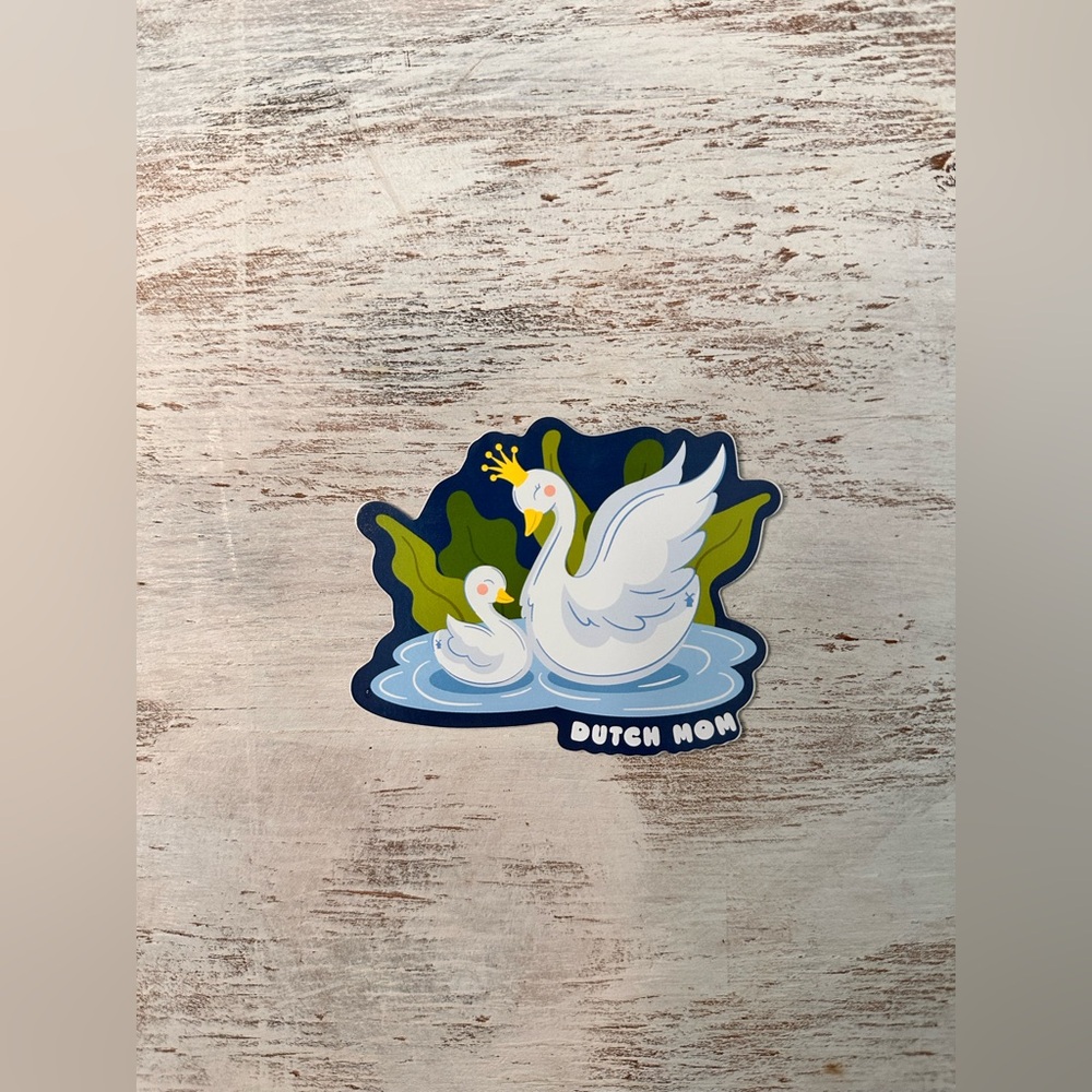 Dutch Mom Swan Sticker - Picture 2 of 2